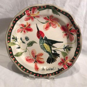 Anthropologie Nathalie Lete Hummingbird Plate - Ne